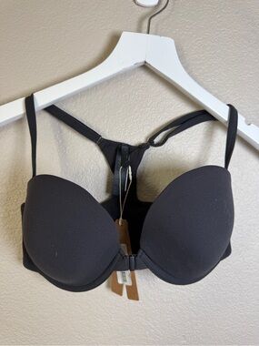 SKIMS Black Racerback Push-Up Bra